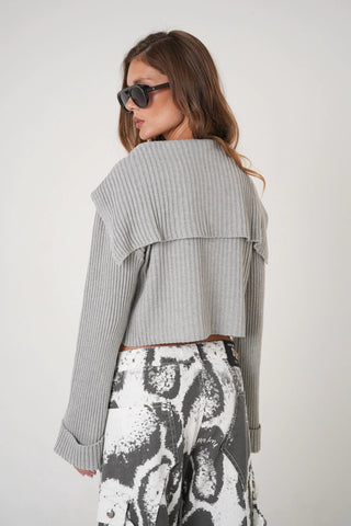 Sweaters CAMPERA CROPPED tortoni