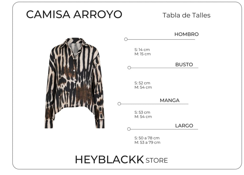 Camisa Seda Print Arroyo