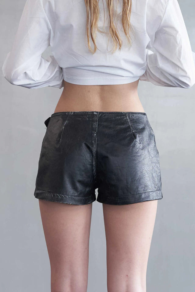 Leather Dirty Short