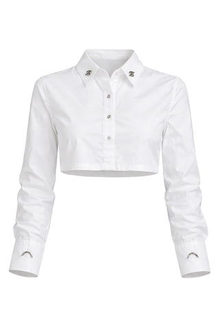 Pin cropped shirt