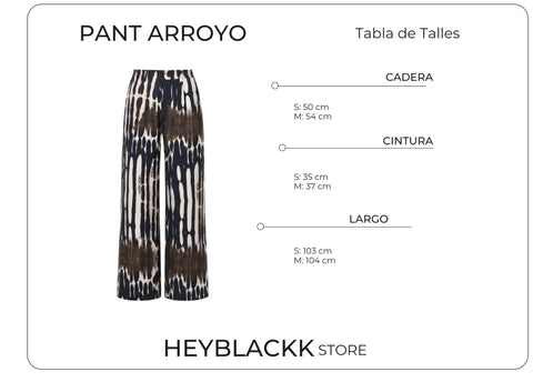 PANTALON SEDA PRINT ARROYO