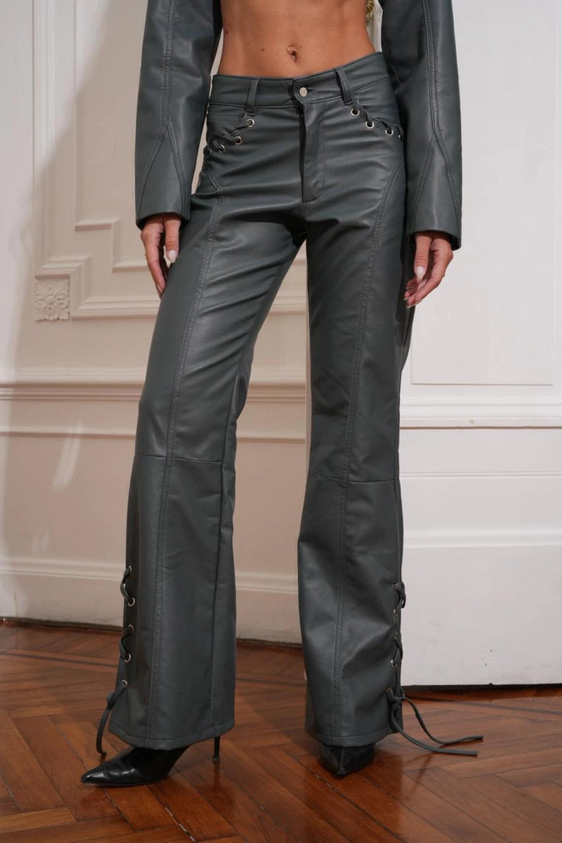 PANTALON ECOCUERO tequila